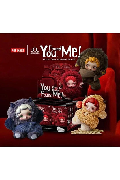 Toysduo-Pop Mart Skullpanda You Fond Me Plush Doll Çanta Charmı Sürpriz Paket