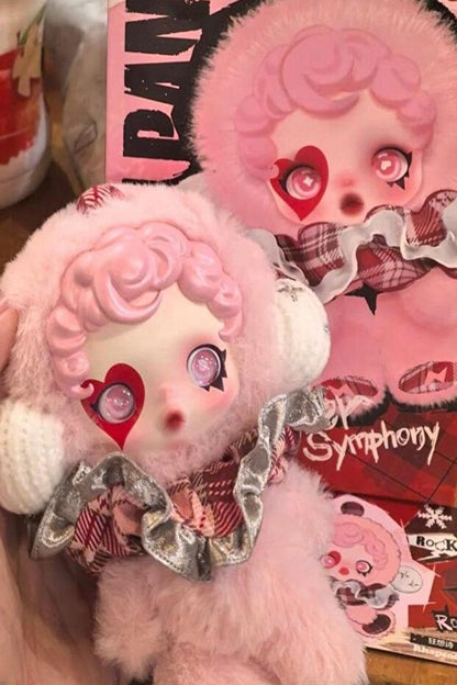 Toysduo-Pop Mart Skullpanda You Fond Me Plush Doll Çanta Charmı Sürpriz Paket