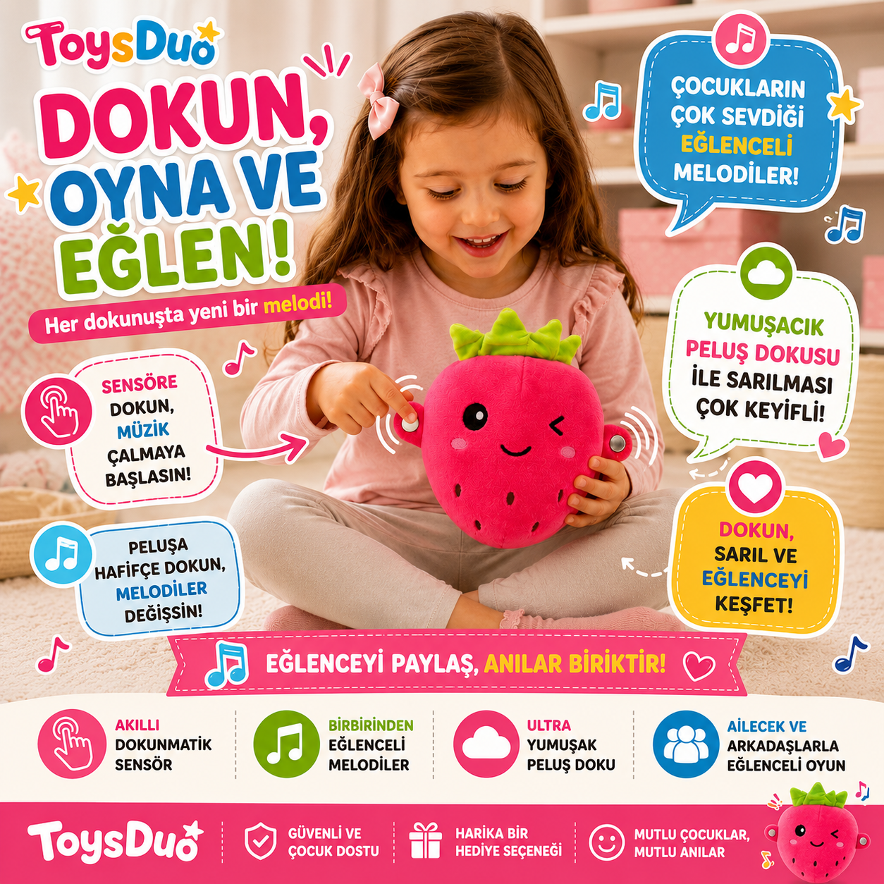 ToysDuo TouchMelody™ Dokunduğunuz Anda Melodi Başlasın
