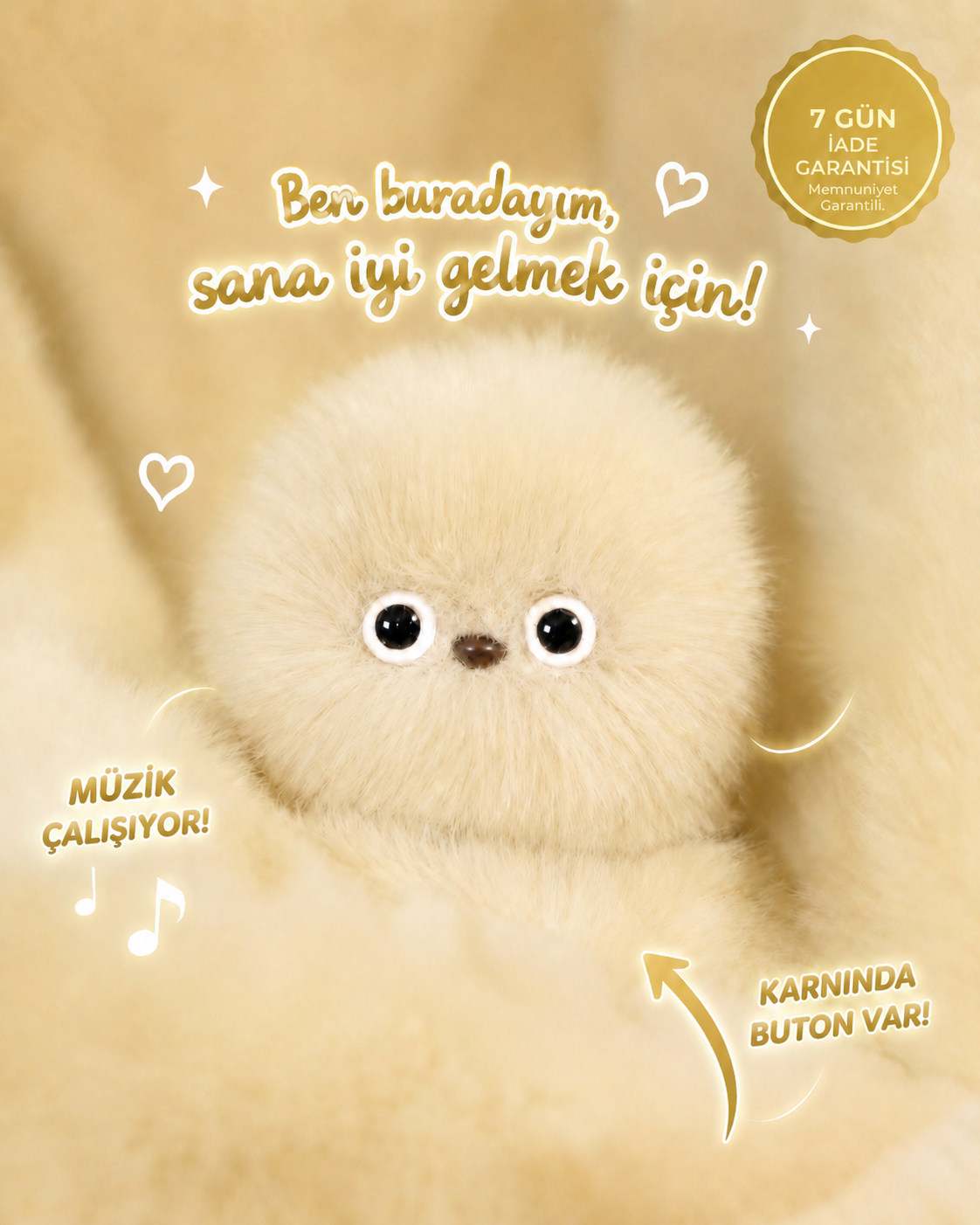 Haraketli Pufi Şirin Peluş Çanta Arkadaşı